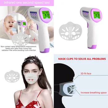 Wholesale LCD Display Digital Laser Temperature Tool Forehead Non-contact Infrared Temperature ABS for Kids Adults and Children
Wholesale LCD Display Digital Laser Temperature Tool Forehead Non-contact Infrared Temperature ABS for Kids Adults and Children