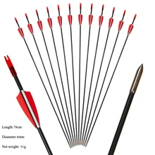 6pcs/12pcs Fiberglass Arrow High Quality Hunting Bow And Arrow Recurve Bow/Composite Bow Hunting Shooting Archery
6pcs/12pcs Fiberglass Arrow High Quality Hunting Bow And Arrow Recurve Bow/Composite Bow Hunting Shooting Archery