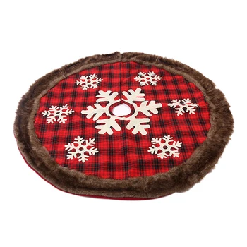 Checkered Snowflake Christmas Tree Skirt/Unedged Christmas Tree Skirt/Christmas Tree Bottom Decoration/DIY House
Checkered Snowflake Christmas Tree Skirt/Unedged Christmas Tree Skirt/Christmas Tree Bottom Decoration/DIY House
