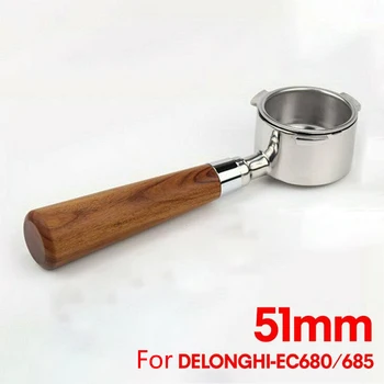 High Quality Coffee Portafilter For Delonghi ECO310/EC680/EC685 Wooden Handle 51mm Kitchen Dinning Bar Coffeeware
High Quality Coffee Portafilter For Delonghi ECO310/EC680/EC685 Wooden Handle 51mm Kitchen Dinning Bar Coffeeware