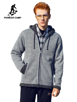 Pioneer Camp Winter Thick Hooded Sweater Zipper Solid Warm Fleece Outwear Causal Cardigan Men's Coats AMS908365 
Pioneer Camp Winter Thick Hooded Sweater Zipper Solid Warm Fleece Outwear Causal Cardigan Men's Coats AMS908365