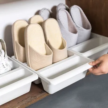 3Grid Vertical Shoe Boxes Thick Plastic Storage Box Large Capacity Livingroom Slippers Organizer Household Shoes Finishing Racks
3Grid Vertical Shoe Boxes Thick Plastic Storage Box Large Capacity Livingroom Slippers Organizer Household Shoes Finishing Racks