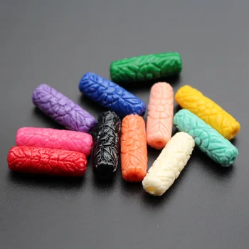 10Pieces/Lot 8mm*25mm Artificial Coral beads Carved Flower beads cylindrical Shape Cabochon Multi-color for Jewelry making 
10Pieces/Lot 8mm*25mm Artificial Coral beads Carved Flower beads cylindrical Shape Cabochon Multi-color for Jewelry making
