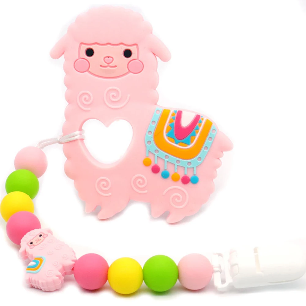 Pink Sheep Pacifier Clips With Teether Pendants For Baby Infant Pacifier Holder Handmade DIY BPA Free Food Silicone Pacifier
Pink Sheep Pacifier Clips With Teether Pendants For Baby Infant Pacifier Holder Handmade DIY BPA Free Food Silicone Pacifier