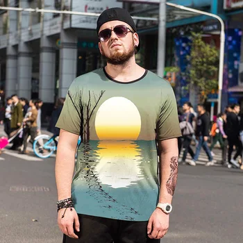 GONTHWID Summer printed ice silk men's T-shirt short sleeve new large size loose casual beach
GONTHWID Summer printed ice silk men's T-shirt short sleeve new large size loose casual beach