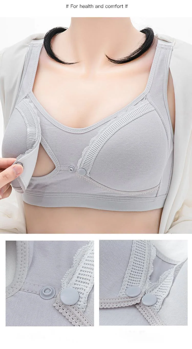 Fashion Maternity Breastfeeding Bra Front Closure Nursing Bra Women