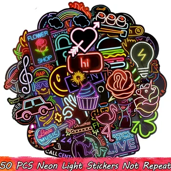 50PCS Neon Light Stickers for Luggage Laptop Decal Skateboard Stickers Child Colorful Billboard Toys Can not Glow in the dark
50PCS Neon Light Stickers for Luggage Laptop Decal Skateboard Stickers Child Colorful Billboard Toys Can not Glow in the dark