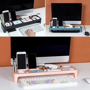 Plastic Desktop/Stationary Organizer Table Storage Shelves Office Storage Organizer Computer Rack Keyboard Shelf for Phone
Plastic Desktop/Stationary Organizer Table Storage Shelves Office Storage Organizer Computer Rack Keyboard Shelf for Phone