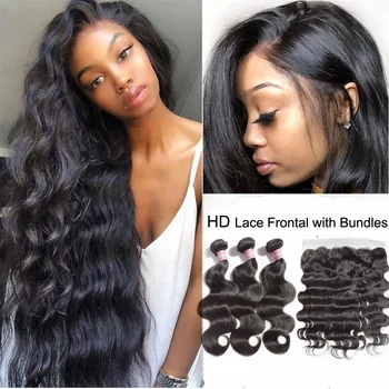 JayMay HD Lace Frontal Closure with Bundles Peruvian Virgin Body Wave Bundles with HD Frontal Human Hair Bundles with Closure
JayMay HD Lace Frontal Closure with Bundles Peruvian Virgin Body Wave Bundles with HD Frontal Human Hair Bundles with Closure