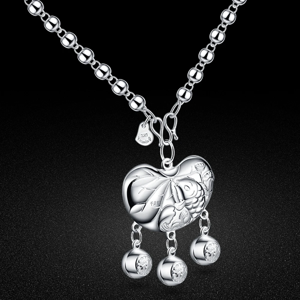 Fashion 925 Sterling Silver Chains Lucky Lock Pendant Necklace Aesthetic Beads Chain Long Necklace for Women Charm Jewelry
Fashion 925 Sterling Silver Chains Lucky Lock Pendant Necklace Aesthetic Beads Chain Long Necklace for Women Charm Jewelry