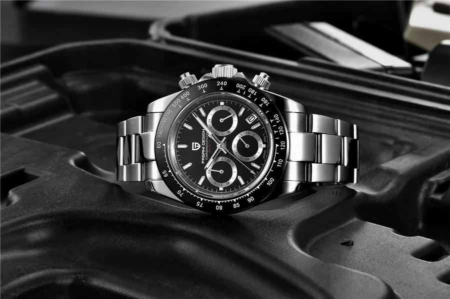 Brand Men Watch All steel Waterproof 100M Sport Watches Sapphire Glass Japan VK63 Brand Men Watch All steel Waterproof 100M Sport Watches Sapphire Glass Japan VK63