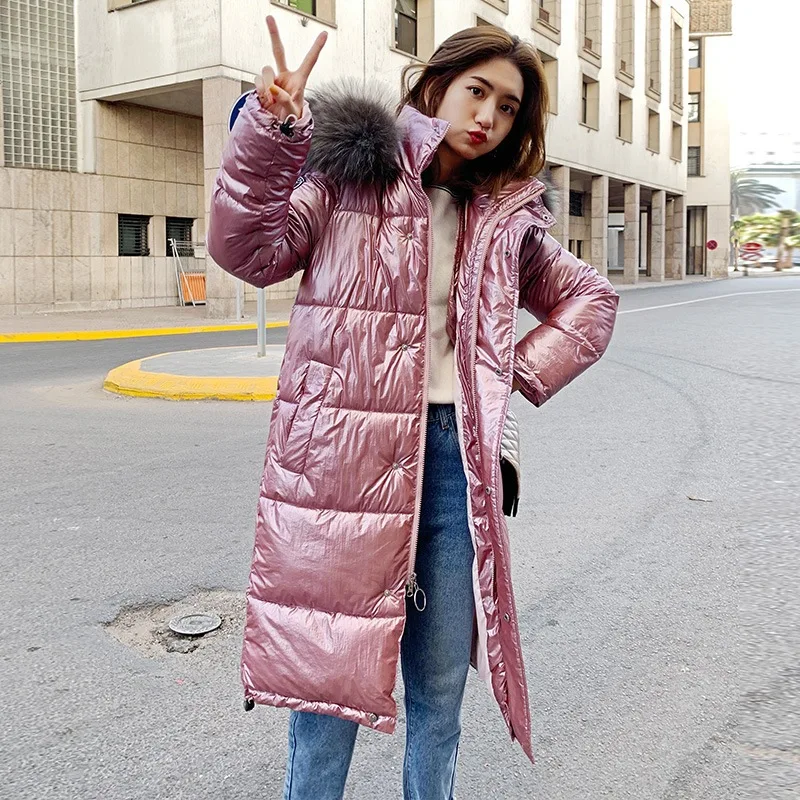 Ozhouzhan Winter Women's 2019 New Style Bright Surface over-the-Knee Cotton Coat Women's Mid-length Thick Cotton-padded Jacket d
Ozhouzhan Winter Women's 2019 New Style Bright Surface over-the-Knee Cotton Coat Women's Mid-length Thick Cotton-padded Jacket d
