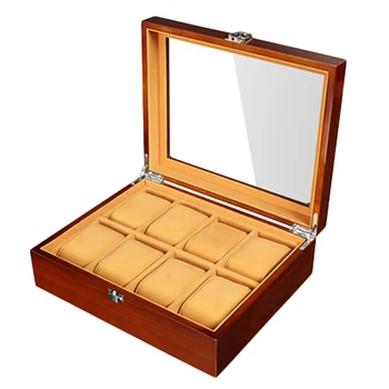 Retro Wooden Watch Display Case Durable Packaging Holder Jewelry Collection Storage Watch Organizer Box Casket
Retro Wooden Watch Display Case Durable Packaging Holder Jewelry Collection Storage Watch Organizer Box Casket