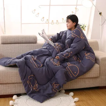 Lazy Quilt with Sleeves Warm Blanket Multifunction Soft Comfy for Home Winter Nap DEC889
Lazy Quilt with Sleeves Warm Blanket Multifunction Soft Comfy for Home Winter Nap DEC889