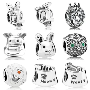 DAISY Donald Duck Lion Dog Cat Bowl Meow Friendly Olaf Animal Charm Fit Pandora Bracelet 925 Sterling Silver Bead Charm Jewelry 
DAISY Donald Duck Lion Dog Cat Bowl Meow Friendly Olaf Animal Charm Fit Pandora Bracelet 925 Sterling Silver Bead Charm Jewelry