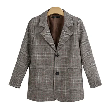 Women Blazers and Jackets Autumn New Check Women's Suit Retro Loose Wool Plaid Suit Jacket Woman Winter Clothes
Women Blazers and Jackets Autumn New Check Women's Suit Retro Loose Wool Plaid Suit Jacket Woman Winter Clothes