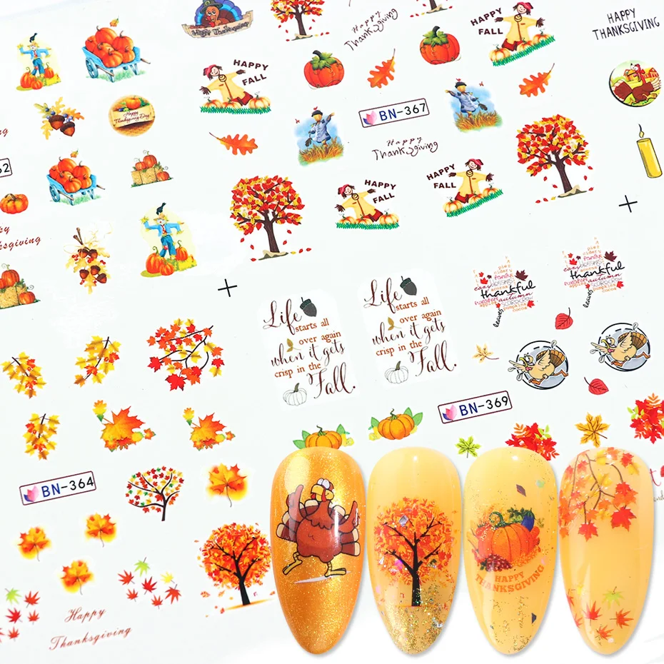 12pcs Autumn Style Water Sliders For Nails Maple Leaf Water Transfer Nail Sticker Decals Decoration Designs Manicure JIBN361-372
12pcs Autumn Style Water Sliders For Nails Maple Leaf Water Transfer Nail Sticker Decals Decoration Designs Manicure JIBN361-372