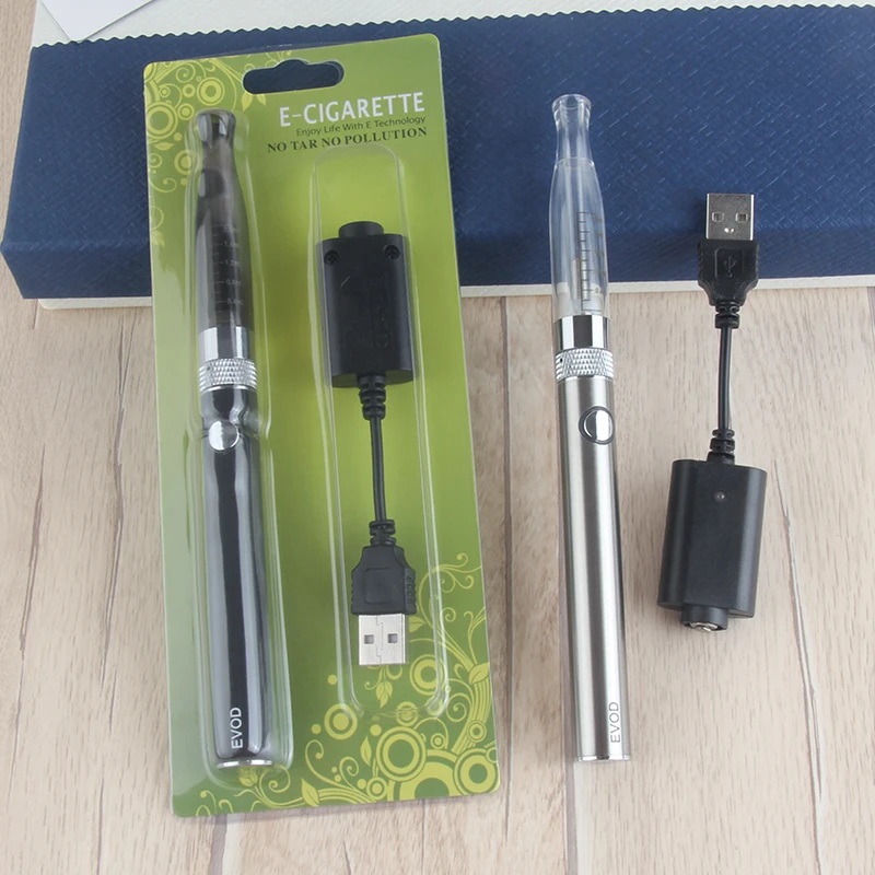 

EVOD H2 Blister Kit E Cigarettes Starter Kits Vape Pen gs h2 Atomizer EGO Battery with USB Charger Blister Pack Vaporizer Mod