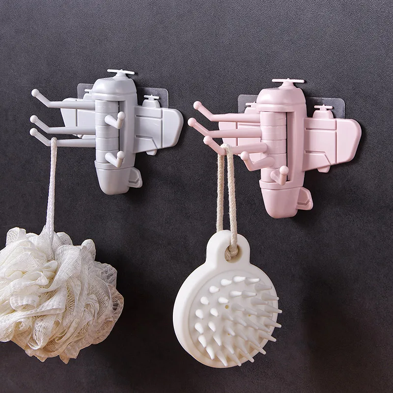 Multi-function Rotary Hook Aircraft Shape Free Punching Kitchen Hook Hook Bathroom Wall Load-bearing Strong Hook Cute
Multi-function Rotary Hook Aircraft Shape Free Punching Kitchen Hook Hook Bathroom Wall Load-bearing Strong Hook Cute