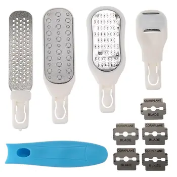 6 in 1 Replaceable Foot File Feet Rasps Removable Handle Callus Shaver Remover Hard Dead Skin Trimmer Pedicure Foot Care Tools
6 in 1 Replaceable Foot File Feet Rasps Removable Handle Callus Shaver Remover Hard Dead Skin Trimmer Pedicure Foot Care Tools