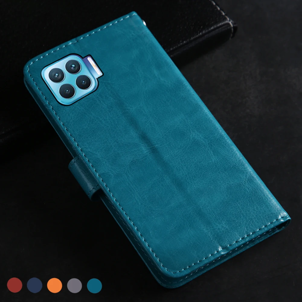 Leather Flip Case On OPPO Reno4 Lite 6.43 Cases View Back Cover Phone For Reno 4 oppo reno4lite Light Book Coque | Мобильные