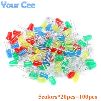 100pcs 5MM Led Diode Kit Mixed Color Colorful Red Green Yellow Blue White Set Assorted Light Emitting Lamp Electronic Diy Kit
100pcs 5MM Led Diode Kit Mixed Color Colorful Red Green Yellow Blue White Set Assorted Light Emitting Lamp Electronic Diy Kit