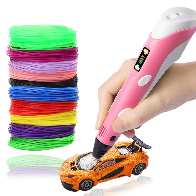 3D Pen Three D Printer Pen For Drawing With Plastic 100M PLA/ABS Filament 3D Pen Birthday Gift Original Gifts For Kids
3D Pen Three D Printer Pen For Drawing With Plastic 100M PLA/ABS Filament 3D Pen Birthday Gift Original Gifts For Kids