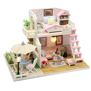 DIY Wooden Dollhouse with Furniture Architecture DIY Pink Princess House Mininatures Casa Doll House for Children Adults Gift
DIY Wooden Dollhouse with Furniture Architecture DIY Pink Princess House Mininatures Casa Doll House for Children Adults Gift