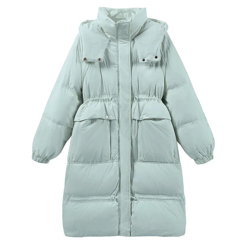 Winter 2021 new down jacket women's fashion mid-length loose waist white duck down hooded long-sleeved jacket
Winter 2021 new down jacket women's fashion mid-length loose waist white duck down hooded long-sleeved jacket