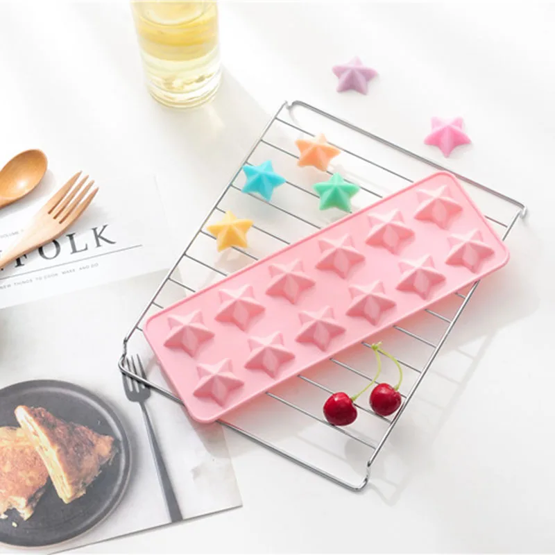 12 Grid Silicone Mold Cake Decorating Tools Creative Five-pointed Star Chocolate Mould Silicone Candy Handmade Molds
12 Grid Silicone Mold Cake Decorating Tools Creative Five-pointed Star Chocolate Mould Silicone Candy Handmade Molds