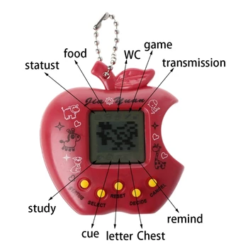 LCD Virtual Digital Pet Electronic Game Machine Toy Apple Shape With Keychain MOLA
LCD Virtual Digital Pet Electronic Game Machine Toy Apple Shape With Keychain MOLA
