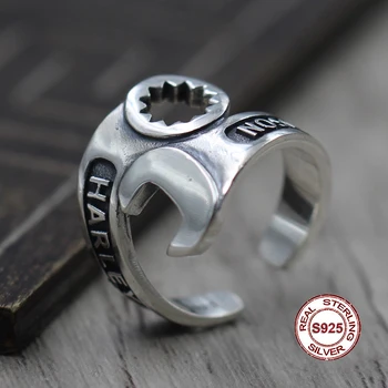S925 Sterling Silver Men's Ring Personality style classic retro simple Wrench opening shape Send a gift to love
S925 Sterling Silver Men's Ring Personality style classic retro simple Wrench opening shape Send a gift to love