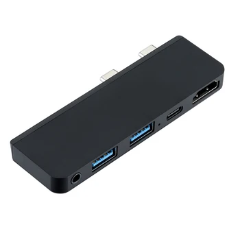 HDMI & Dual USB3.0 OTG & PD Power Adapter for Surface Pro X to Dual Type-C USB-C
HDMI & Dual USB3.0 OTG & PD Power Adapter for Surface Pro X to Dual Type-C USB-C