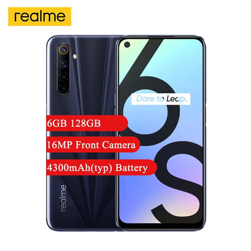 Realme 6s Smartphone 6.5'' FHD+ Display MediaTek Helio G90T Octa-core 6GB 128GB 48MP Camera 4300mAh Android 10 NFC Mobile Phone
Realme 6s Smartphone 6.5'' FHD+ Display MediaTek Helio G90T Octa-core 6GB 128GB 48MP Camera 4300mAh Android 10 NFC Mobile Phone