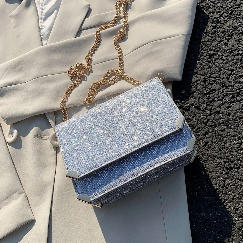 luxury sequins sqaure women shoulder bags designer chains crossbody messenger bag shiny silver gold evening clutch small purses
luxury sequins sqaure women shoulder bags designer chains crossbody messenger bag shiny silver gold evening clutch small purses