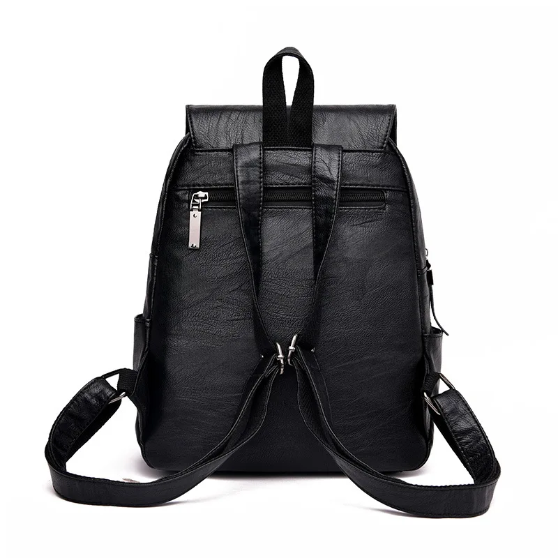 Shoulder bags women's bags new Korean version of simple PU leather black backpack student bags wholesale
Shoulder bags women's bags new Korean version of simple PU leather black backpack student bags wholesale
