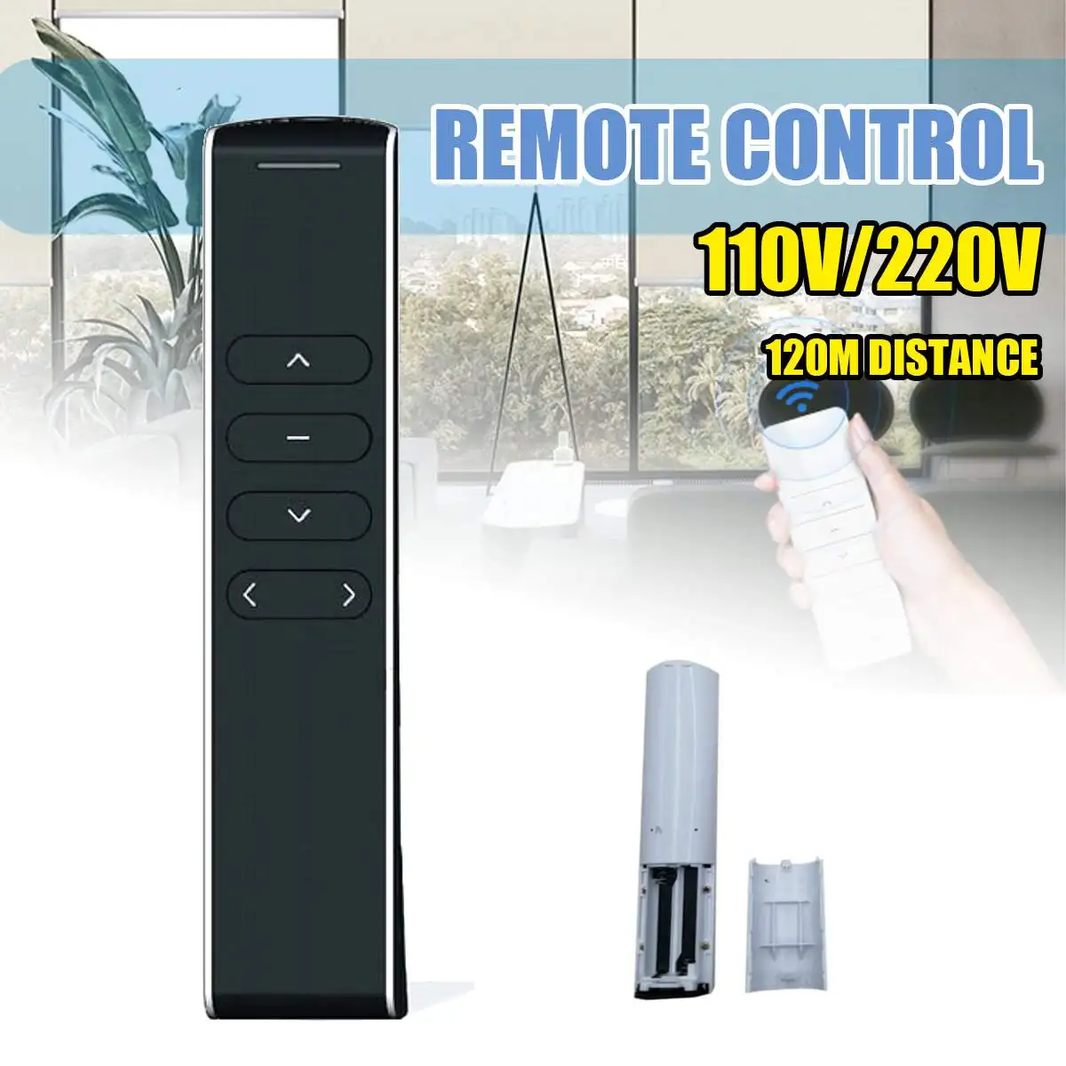 120m Electric roller Remote Control Electric Curtains Wireless Controller For Roller Shade Motor Roller Blind Tubular 433.92MHz
120m Electric roller Remote Control Electric Curtains Wireless Controller For Roller Shade Motor Roller Blind Tubular 433.92MHz