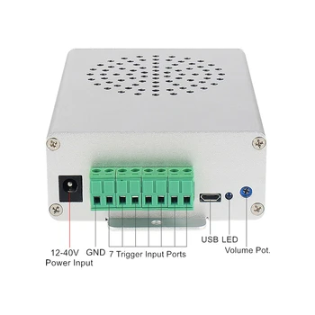 Industrial MP3 Audio Player Activated by 7 Button Switches 7 Trigger Input MP3 Sound Player for Security Protection
Industrial MP3 Audio Player Activated by 7 Button Switches 7 Trigger Input MP3 Sound Player for Security Protection