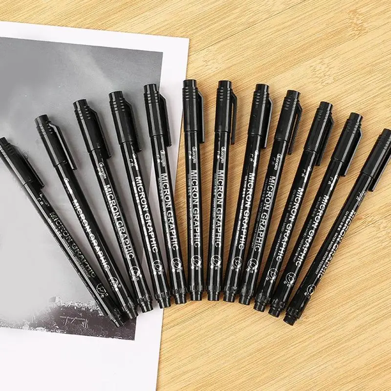 12pcs Drawing Hook Pen Student Stationery Signature Pen Set Sketch Cartoon Comic Anime File Signature Pen School Stationery
12pcs Drawing Hook Pen Student Stationery Signature Pen Set Sketch Cartoon Comic Anime File Signature Pen School Stationery