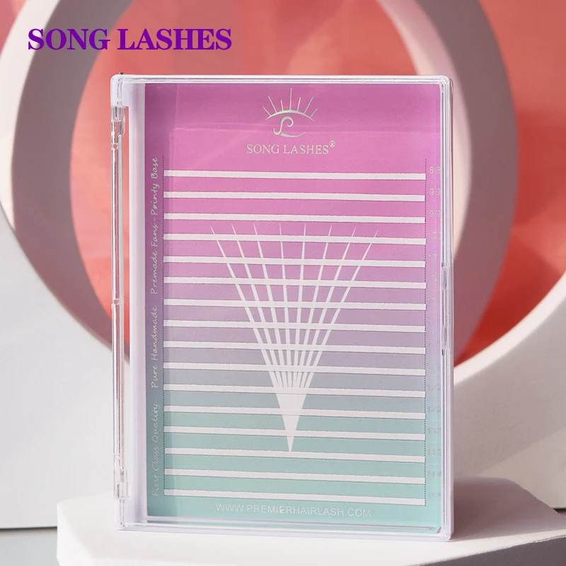 

SONG LASHES Mega Box Fans Storage Tray For Eyelash Extensions Premade Fans Delicate Private Labels Prepare Fans Easy fans