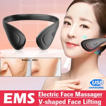EMS Face Massager Electric V-shaped Face-Lifting Double Chin Reducer Anti-Aging Facial Massage Lifting&Tightening Beauty Product
EMS Face Massager Electric V-shaped Face-Lifting Double Chin Reducer Anti-Aging Facial Massage Lifting&Tightening Beauty Product