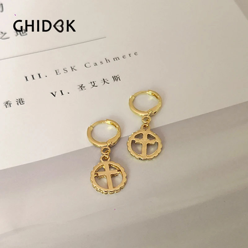 GHIDBK Religious Tiny Gold Huggie Hoop Earrings Little Cross Heart Charm Hoops Minimalist Everyday Pendant Earring Wholesale
GHIDBK Religious Tiny Gold Huggie Hoop Earrings Little Cross Heart Charm Hoops Minimalist Everyday Pendant Earring Wholesale