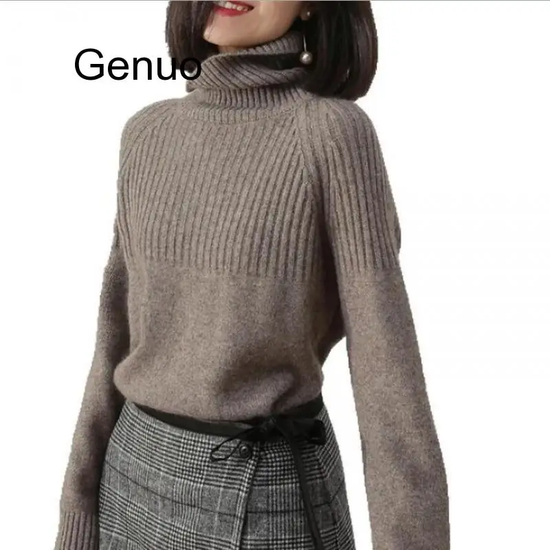 Vintage Thicken Striped Women Sweaters Autumn Winter Turtleneck Pullovers Jumpers Female Korean Knitted Tops Femme 2019
Vintage Thicken Striped Women Sweaters Autumn Winter Turtleneck Pullovers Jumpers Female Korean Knitted Tops Femme 2019