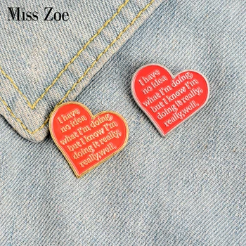 I have no idea what I am doing Enamel Pin Custom Heart Shape Brooch Badge Bag Shirt Lapel Pin Buckle Jewelry Gift for Friends
I have no idea what I am doing Enamel Pin Custom Heart Shape Brooch Badge Bag Shirt Lapel Pin Buckle Jewelry Gift for Friends