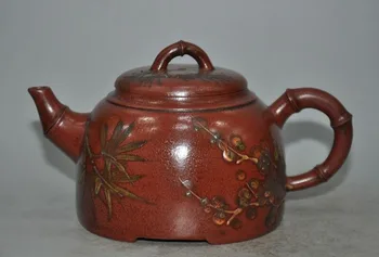 wedding decoration China Yixing zisha pottery carving Plum blossom calligraphy teapot pot Tea maker
wedding decoration China Yixing zisha pottery carving Plum blossom calligraphy teapot pot Tea maker