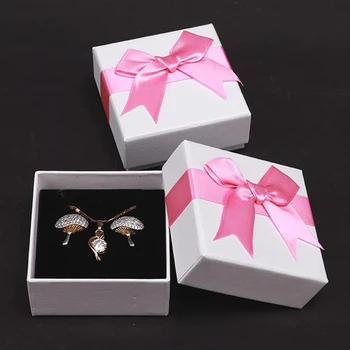 Set of 12 Earring Square Cardboard Jewelry Gifts Boxes Weddings w/ Bowknot
Set of 12 Earring Square Cardboard Jewelry Gifts Boxes Weddings w/ Bowknot