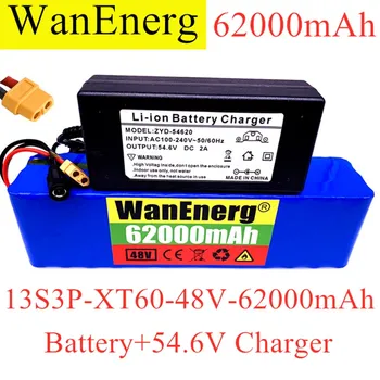 XT60 Plug 48V62000mAh 1000w 13S3P 48V Lithium ion Battery Pack For 54.6v E-bike Electric bicycle Scooter with BMS+54.6V Charger
XT60 Plug 48V62000mAh 1000w 13S3P 48V Lithium ion Battery Pack For 54.6v E-bike Electric bicycle Scooter with BMS+54.6V Charger