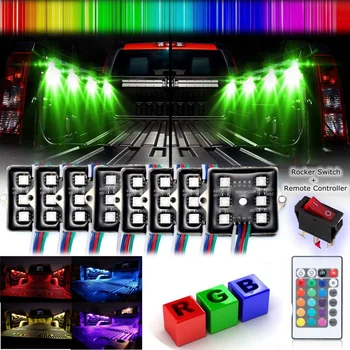 8PCS led flashlight 5050SMD RGB Color LED Universal Truck Bed/Rear Box Waterproof Lighting Light 12V 48LED for van car truck bed
8PCS led flashlight 5050SMD RGB Color LED Universal Truck Bed/Rear Box Waterproof Lighting Light 12V 48LED for van car truck bed
