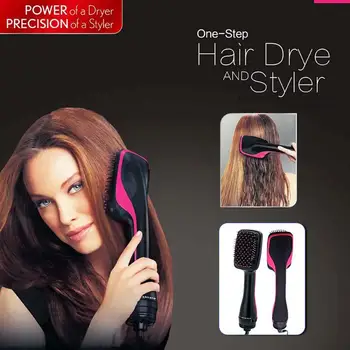 Negative Ion Hot Air Comb One Step Electric Blower Brush Hair Straightener Dryer
Negative Ion Hot Air Comb One Step Electric Blower Brush Hair Straightener Dryer