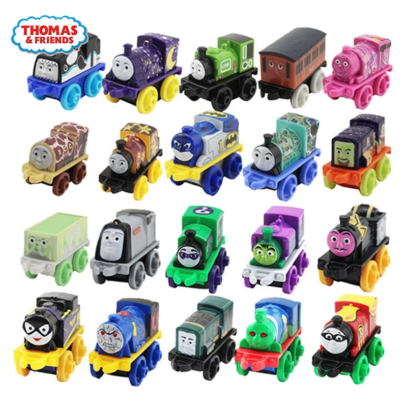 Оригинальный мини-Паровозик Thomas and Friends пластиковая Игрушечная модель автомобиля